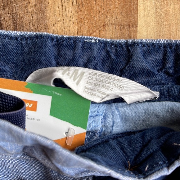 Boys H&M Chambray Shorts Size 3/4 - Picture 3 of 3